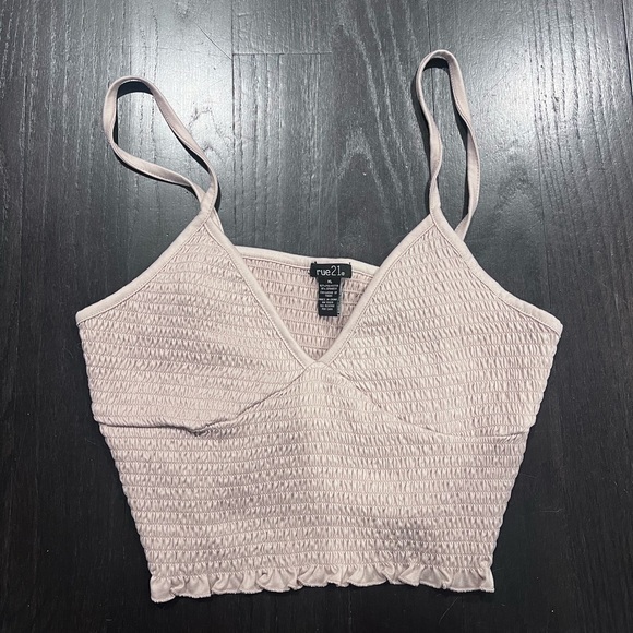 Tan Cropped Top - Picture 1 of 1